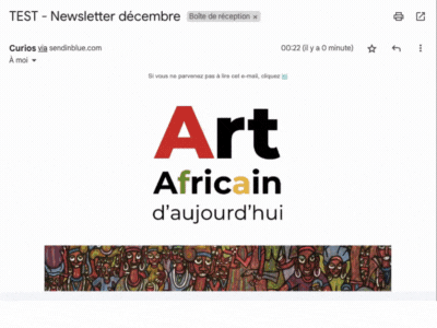 newsletter animée site Curios