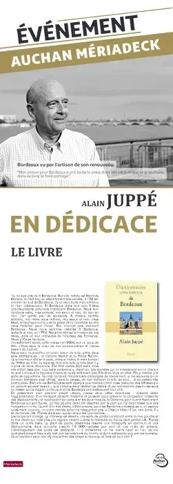 Publicité roll-up séance de dédicace Alain Juppé