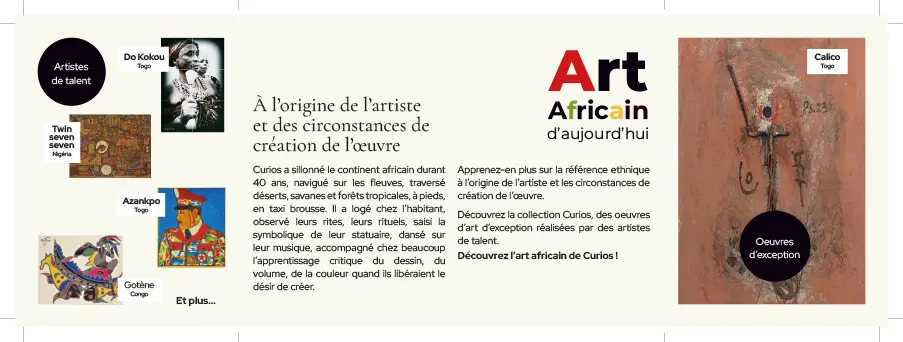 Dépliant Curios pli fenêtre intérieur