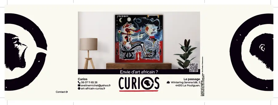 Dépliant Curios pli fenêtre extérieur