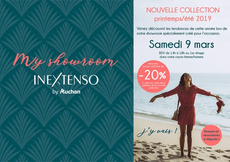 Publicité flyer nouvelle collection printemps été Auchan Mériadeck