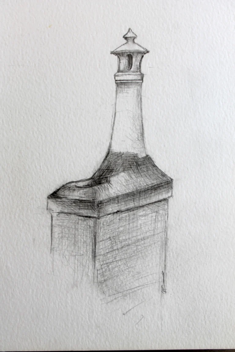 Cheminée illustrée