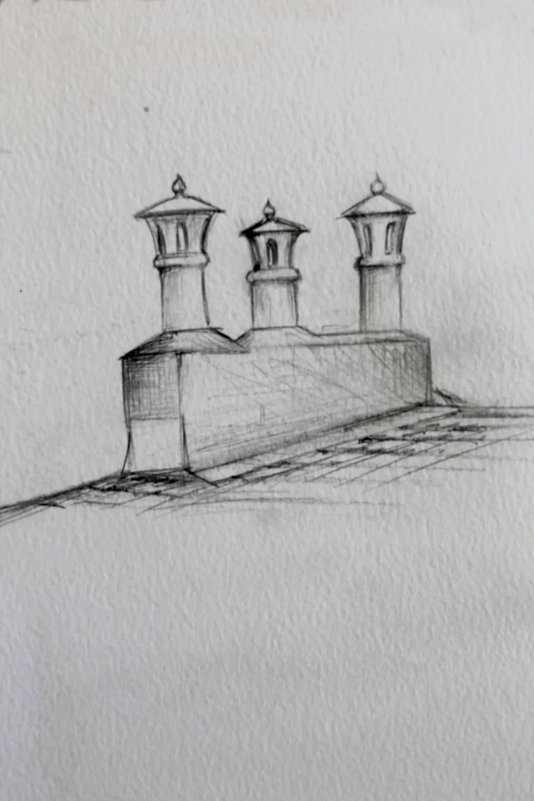 Cheminée illustrée